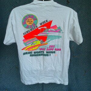NEW 1990'S  E.S.P. ASSOC. DRAG BOAT RACING T SHIRT,